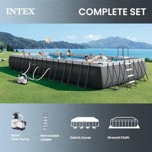 INTEX Ultra XTR 32ft x 16ft x 52in Above Ground Swimming Pool Set Bundle