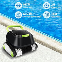 EliteBloom Swimming Pool Sewage Suction Robot, Cordless Robotic Pool Cleaner, with 180Mins Running Time - Ideal for above-Ground Pools