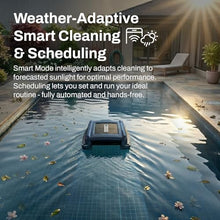 Betta Neo Solar-Powered Robotic Pool Skimmer with App Control & Ultra Long-Range Gateway System, Weather-Adaptive & Scheduled Cleaning, Dual Charging Options, for In-Ground & Above-Ground Pools (Blue)