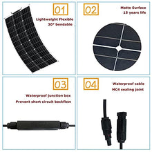 RENJJPBO 2PCS Solar Panels 80 Watt 20Volt, High-Efficiency Monocrystalline PV Module Power Charger for Home,RV,Caravan,Boat and Other Battery