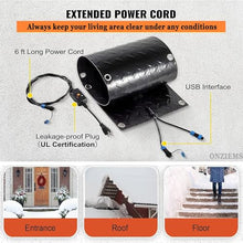 Heated snow melting mat, outdoor stair anti-slip winter de-icing and ice melting product, winter snow and ice melting mat 2 inches/hour fast melting, suitable for winter outdoor stair doorway(5 Pcs,25