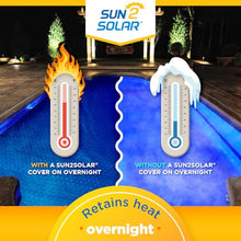 Sun2Solar Blue 30 ft Round Pool Solar Cover | 12 Mil | Heat Retaining