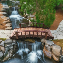SamsGazebos Country Wood Garden Bridge 6' Brown