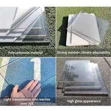 JCQXDL 1.5mm Clear Polycarbonate Sheets,Plastic Roof Panel,Weather-Resistant and Transparent Greenhouse Roofing Sheets,UV Protection Rain Outdoor Awning Covers,Glass Replacement,Easy Cut(1.56x15m)