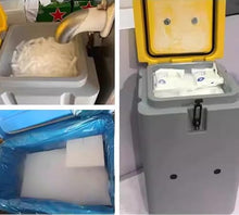 Large Capacity Dry Ice Storage Cooler Box -78℃ Low Temperature Resistant Commercial Insulated Bucket With Wheels(320L)
