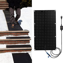 Outdoor Heated Stair Treads, Heated Snow Melting Mat Non-Slip 10"x15", Anti-Slip Step Mat, Electric Heating Snow Removal,7 Pack