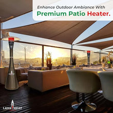 Lava Heat Italia PALERMO PRO T-LINE Patio Heater, 7.3 ft. Commercial Flame Heater, 46000 BTU, Triple Protection System, Durable Solid Steel Build, 36 sq. ft. Coverage Area (Propane, Bronze)