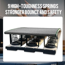 Gymnastics Springboard with 9 Springs for Jump & Diving Practice (Blue)