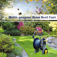 ZGLINMZ Hose Reel Truck, Hose Storage Truck with Wheels, Hose Irrigation Truck, Backyard Watering Kit, Detachable Garden Hose Reel (Hose Cart+30m Pipe)