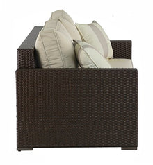 Serta Laguna Resin Outdoor Patio Furniture Collection, Sofa, Brown Wicker