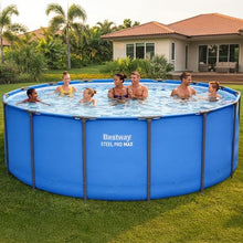 Bestway Steel Pro MAX 15’ x 48 Above Ground Swimming Pool, Pool Only, Blue