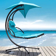 Bleckley Patio Hanging Chaise Lounger with Stand, Overall: 79'' H x 43'' W x 73.5'' D, Weight Capacity: 265 lb.