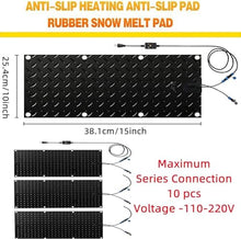 WRTYHGVGT Heated Driveway mats, Slip-Proof Snow and Ice Melting Mat, with 6 ft Long Power Cord, for Winter Snow Removal