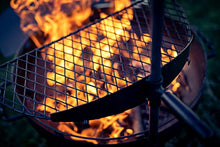 Barebones Cowboy Fire Pit 23-Inch - Open Fire Grill with Cooking Grate for Outdoor Cooking - Heavy Duty Open Grill