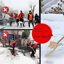 Snow Shovel with Wheels Snow Shovel with Wheels for Driveway Doorway Heavy Duty Metal Snow Pusher with Adjustable Height Angle Rolling Snow Plow for Snow Removal Walkways Patios Snow Pusher