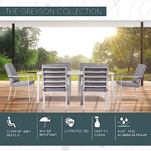 Hanover Greyson 7-Piece Outdoor Dining Set Grey/White