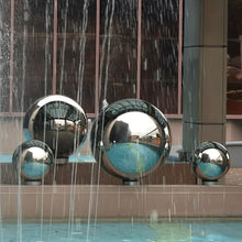 YDJIANCAI 1Pcs Stainless Steel Gazing Balls Hollow Mirror Globe Floating Reflective Ball Polished Shiny Sphere for Outdoor Lawn Pond Yard Ornament(Silver)(Size:23.62in/60cm)