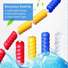 Red Blue White Yellow Pool Float Line, Lightweight Pool Shallow Deep End Cordon Line Divider Rope, Safety Floating Rope with 2 Hooks (Color : Dia 6cm/2.3in, Size : 8m/26.2ft)