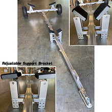 Seamax Portable Aluminium Boat Dolly Set with Quick Release Handle Silver
