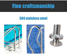 Handrail Pool Safety Handrail, 304 Stainless Steel Pool Railing, Swimming Pool Hand Rail with 4ft Blue Grip Cover, Complete Mounting Accessories