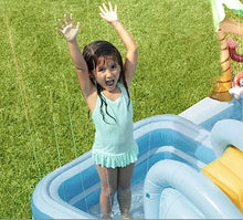 DSWMY Inflatable Pools, Large Swimming Pool with Brackets Family Above Ground Pool Can Swim Cover Floor Cloth Swimming Pool Summer Paddling Pool