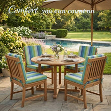 California Umbrella Dining Chair Cushion Set of 4 20 x 40 Seville Seaside