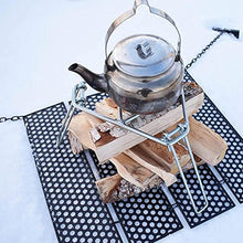 Foldable Campfire Stand Camping Bonfire Cooking Stand Portable Outdoor Grill Rack Steel Open Fire Tripod for Picnic