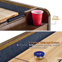 Barrington Billiards Coventry Shuffleboard Table Gray/Light Wood Grain/Dark Wood Grain