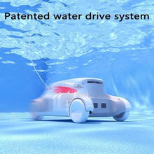 KANGJIEM Cordless Automatic Pool Cleaner, Automatic Vacuum Cleanerfor Above Ground Pool & Inground Swimming Pool, Strong Suction, Dual Motors, for in Ground Flat Pools