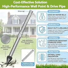 Sand Point Well Kit/ReinforcedCast IronPoint/Drive Well Point 5+1kit
