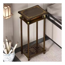 LUYOUBOZHU Vase Stand Walnut Colour Wood Bonsai Rack, Indoor Outdoor Home Decoration Plant Shelf