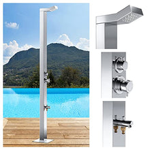No Worries Products Bondi 316 Marine Grade Stainless Steel Outdoor Shower Panel