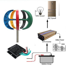 FEICHANGHAO 3000W Excellent Wind Generator Kit, 12V/ 24V/48V Automatic Motor Kit Windmill Energy Charge Turbines Vertical Axis for Home Camping,12v