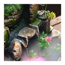 SDVantage Table Fountain Bonsai Rockery， Flowing Water Fountain Tabletop Small Ornaments， Crystal Ball ， Ceramic Landscape Ornaments Fountains，