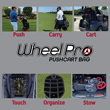 Zero Friction Wheel Pro Push Cart & Stand Bag Navy