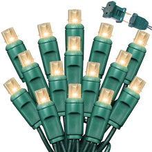 LAMPHOME 1200LED (24pk of 50L) String Lights, LED Christmas Lights, 6" SPACING,Green Wire,Warm White