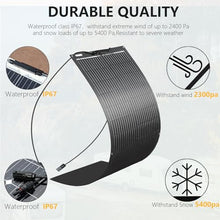 XINPUGUANG Flexible Solar Panel 300W 12V Monocrystalline System Kit, 3PCS 100W Solar Panel,30A Charge Controller,Extension Cable,Charge for RV Boat Home Caravan