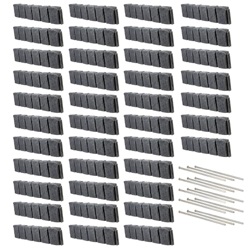 Beuta Landscape Edging | Garden Edging Border | Polyrock Block XL for Lawn Edging, Flower Beds & Yard Edging – 40 Pack | Each Section Has 6 Blocks 48" L x 4" W x 9.5" H | 120 Spikes | Charcoal