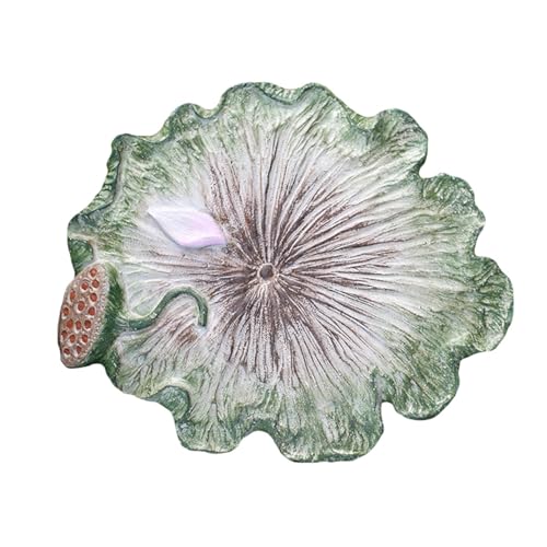 Kunovo Stepping Stone for Garden Walkway, Dimensional Lotus Leaf Modeling Decorative Garden Accent Stones, Courtyard/Lawns/Path Decorative Stone (Size : 5PCS), 58741