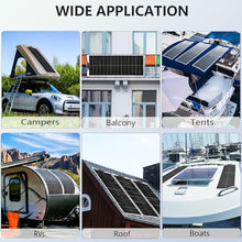 XINPUGUANG 100w Flexible Solar Panels 24V 1000W Solar System Kit Monocrystalline Cell Module 45A Controller 2000W Inverter for Off Grid Battery Charger for Cabin RV Boat Trailer