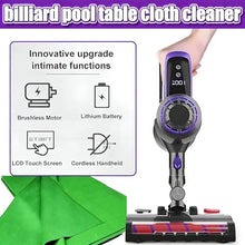 PioMue Cordless Pool Table Brush Set, Electric Pool Table Cloth Cleaner, Pool Table Cloth Vacuum with Display,22kPa Suction Power for Pool Table Maintenance