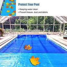 ERRULAN Solar Pool Covers for Above Ground Pools Rectangular, Swimming Pool Solar Heater, Heavy-Duty Insulating Spa Thermal Blanket (Size : 6x8m/19.7x26.2ft)