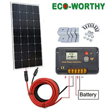 JKSVTF Solar Panel Kit,Solar Panels 100W Solar Panels, High Efficiency Monocrystalline Module Pv Power Charger, for Home, Camping, Boat, Carava