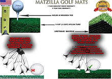 PREMIUM PRO TURF Golf Mat 5' x 10' for Optishot Simulator - Right & Left Handed - Wooden Tee Holder