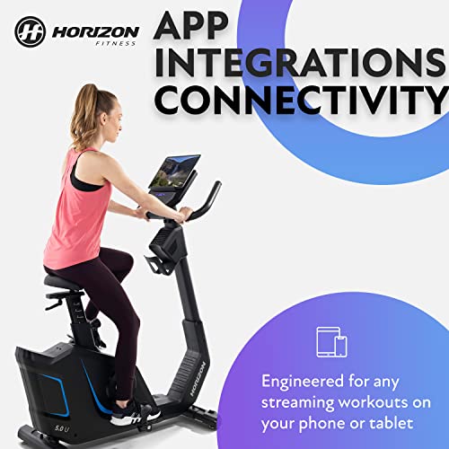Horizon Fitness 5.0U Upright Bike Black