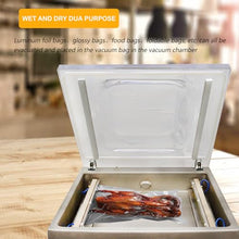 HayWHNKN Single Chamber Vacuum Sealer Stainless Steel 15.7" Wet and Dry Silver