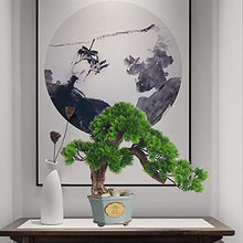 Podocarpus Bonsai Plant Fake Plant Decoration Used for Home Living Room Entrance Office Hotel Decoration House Plant (Color : Green)