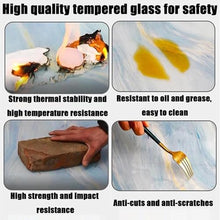 YAQXYH Round Tempered Glass Table Top, 24inch 28inch 32inch 36inch 40inch Tempered Glass Table Tops With Marbling Heavy Duty Countertop For Dining Table(White stripes,100cm/40inch)