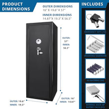 BARSKA Quick Access Biometric Rifle Safe Black