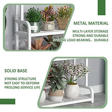 iumLeap 3 Tier Metal Planter Stand Plant Rack Flower Pot Holder Storage Rack Shelf Ladder Planter Shelves